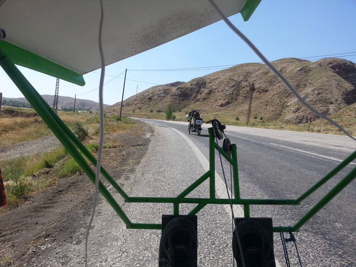 We ran into Waiwon Ching a 2nd time as our divergent paths through turkey happened to converge again. He was covering impressive distances each day and we met quite by chance after we joined back up with the main roads from the Cappadocia detour.